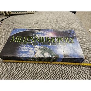 Vintage 1999 MILLENNIUMOPOLY LATE FOR THE SKY BOARD GAME COMPLETE